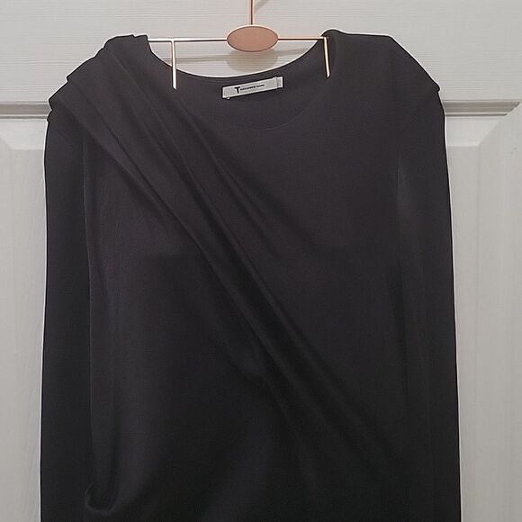 T by Alexander Wang Draped Long Sleeve Dress - Picture 6 of 16